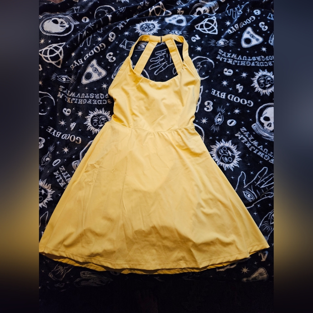 Yellow Halter Dress